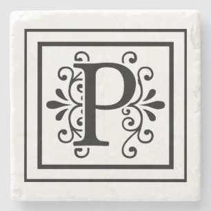 För Monogramsten för brev P underlägg