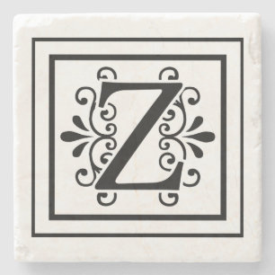 För Monogramsten för brev Z underlägg Sten