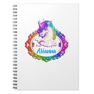 För MonogramUnicorn för anpassningsbar känd Anteckningsbok