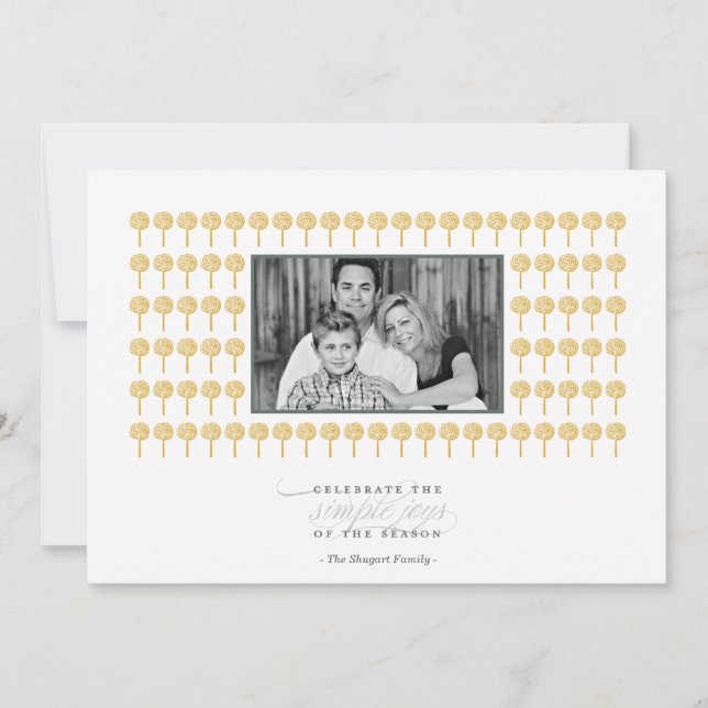 För mönsterhelgdag för pepparmint 24KT kort för (Framsida)