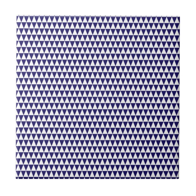 För mönsterkobolt för triangel geometrisk blått kakelplatta (Framsidan)