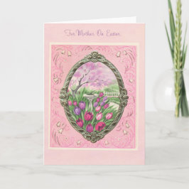 För Mor på Påsk Rosa Helgkort
