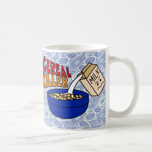 För mördarefrukost för parodi sädes- humor för mat kaffemugg (Höger)