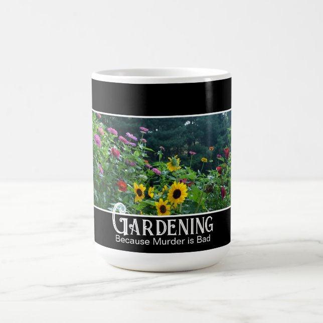  - för mordet är ett dåligt roligt ordspråk kaffemugg (Center)