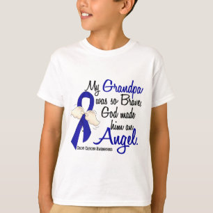 För morfarkolon för ängel 2 cancer tee shirt