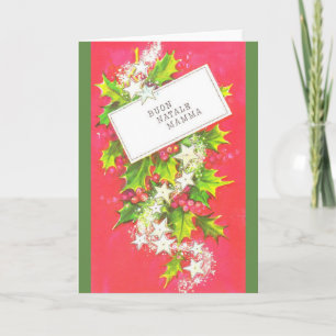 För morjul för vintage italienskt kort för