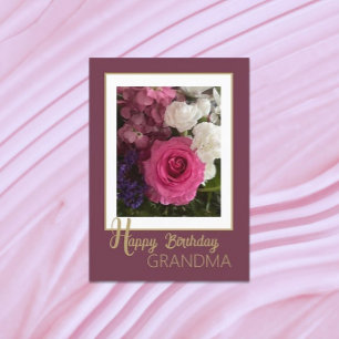 För mormor! Uppfriskande Grattis på födelsedagen-k Kort