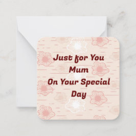 För Morsa Anteckningskort