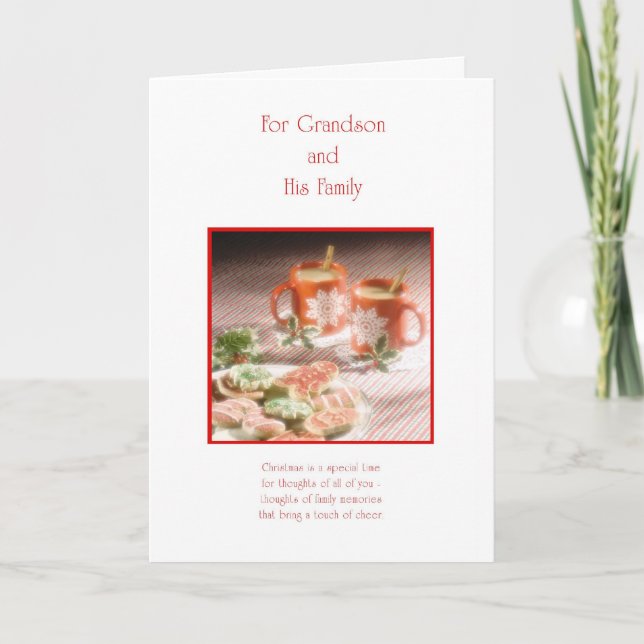 För morson och hans familj helgkort (Framsida)