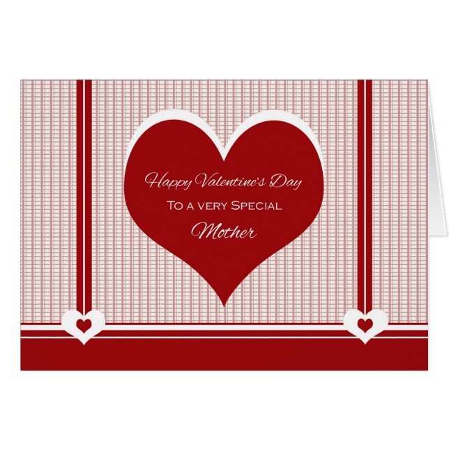 för morvalentin hjärtor för dag hälsningskort (Framsidan Horizontal)