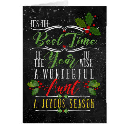 för Moster: Julkalk, bästa jultid Hälsningskort