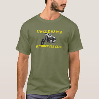 För motorcykelklubb för Uncle Sams T-tröja T Shirt