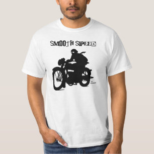 För motorcykelSilhouette för vintage Retro T-tr Tee Shirt