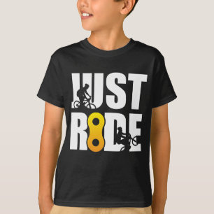 För mountainbike som ritt precis cyklar t shirt