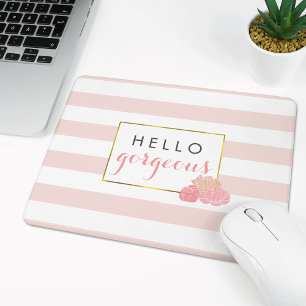 För Mousepad för hejer ursnygg rand rosor & Musmatta