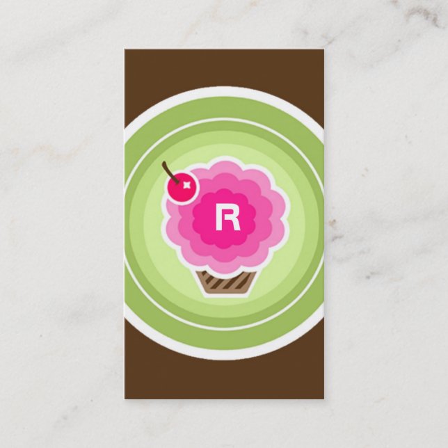 FÖR MUFFINMONOGRAM FÖR 311 REGNBÅGE VISITKORT (Framsida)