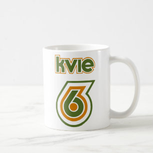 För mugg70-tal för KVIE Retro logotyp Kaffemugg