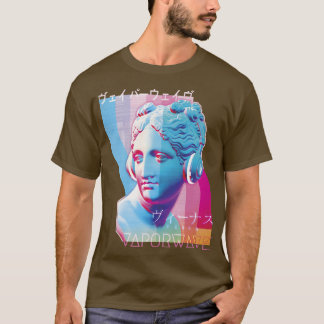 För Music Älskare Venus-hörlurar Vaporwave Aesthet T Shirt