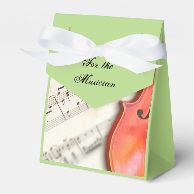 För Musician Favor Box by RoseWrites Presentaskar (Framsidan Sidan)