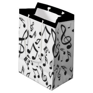 För musik notermönster för vit svart design fö