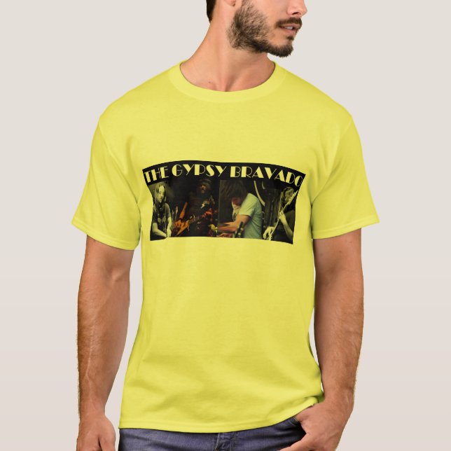 För musikbandaffisch för zigensk övermod levande tee shirt (Framsida)