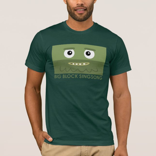 För musikbandgrönt för BBSS roliga manar T-tröja Tee Shirt (Framsida)