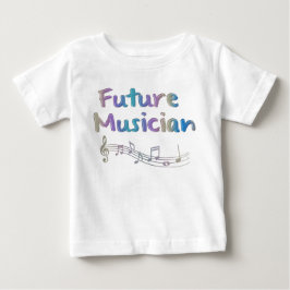 För musikermusik noter för regnbåge framtida tee shirt
