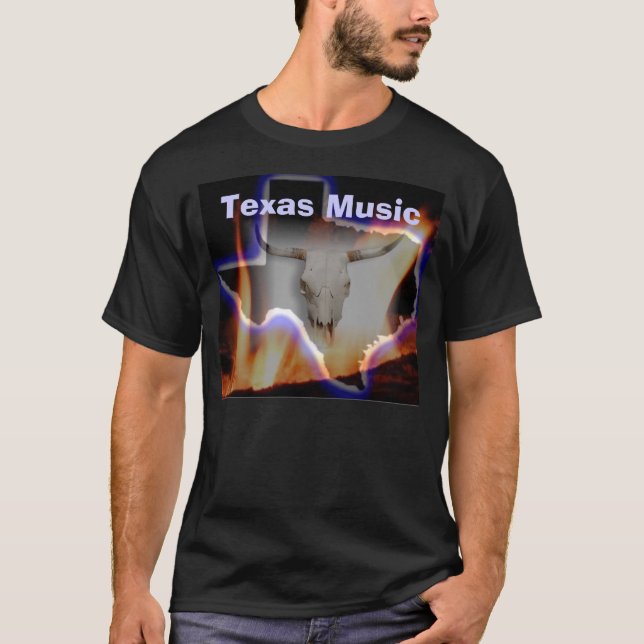 För musiksvart för RDR Texas T-tröja T Shirt (Framsida)