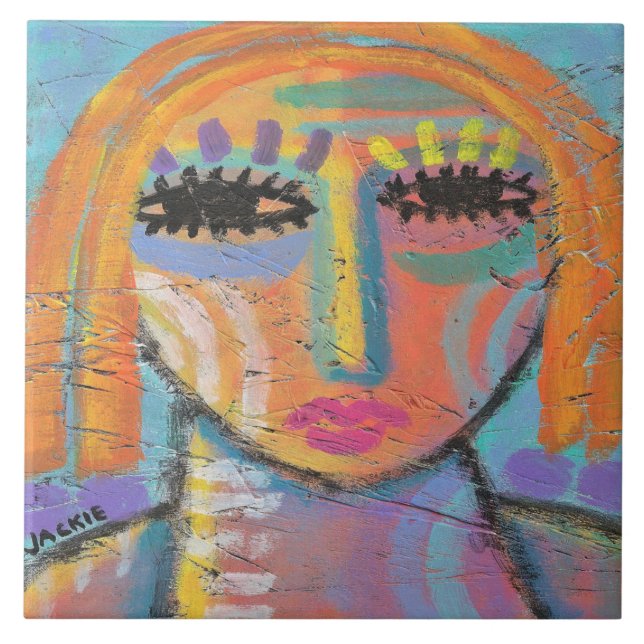 För mycket att göra Abstrakt på OSB-skivor Kakelplatta (Framsidan)