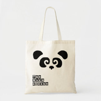 För mycket bambu! Pandaen hänger lös Tygkasse