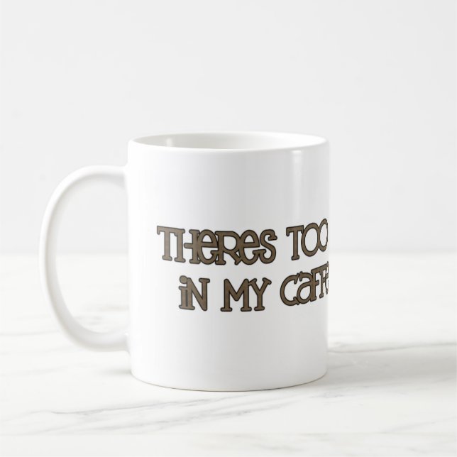 för mycket blod kaffemugg (Vänster)