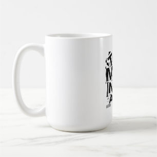 FÖR MYCKET INFORMATION Brutalistisk Gatutypograf Kaffemugg