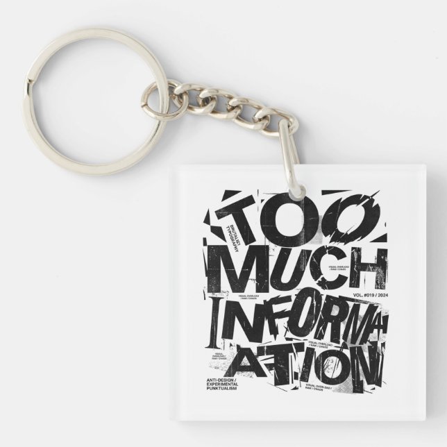 FÖR MYCKET INFORMATION | Brutalistisk typografi St (Framsidan)