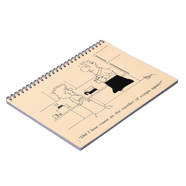 För mycket kaffe anteckningsbok med spiral (Vänstra Sidan)