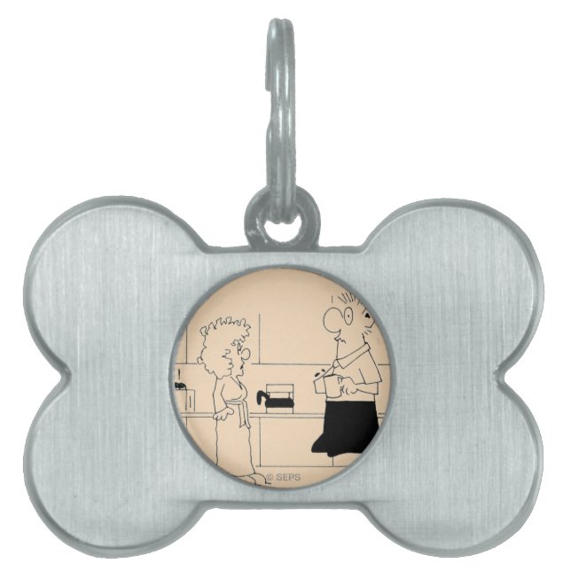 För mycket kaffe ID-bricka husdjur (Framsidan)