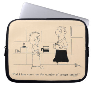 För mycket kaffe laptop sleeve