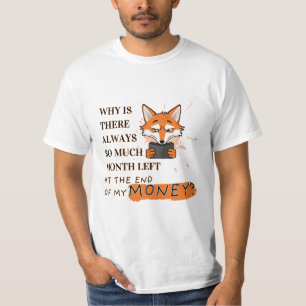 För mycket månad, för lite pengar t shirt