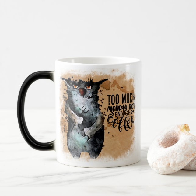 För mycket måndag magisk mugg (Med munk)