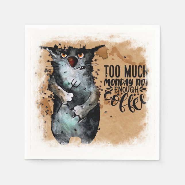 För mycket måndag pappersservett (Framsidan)