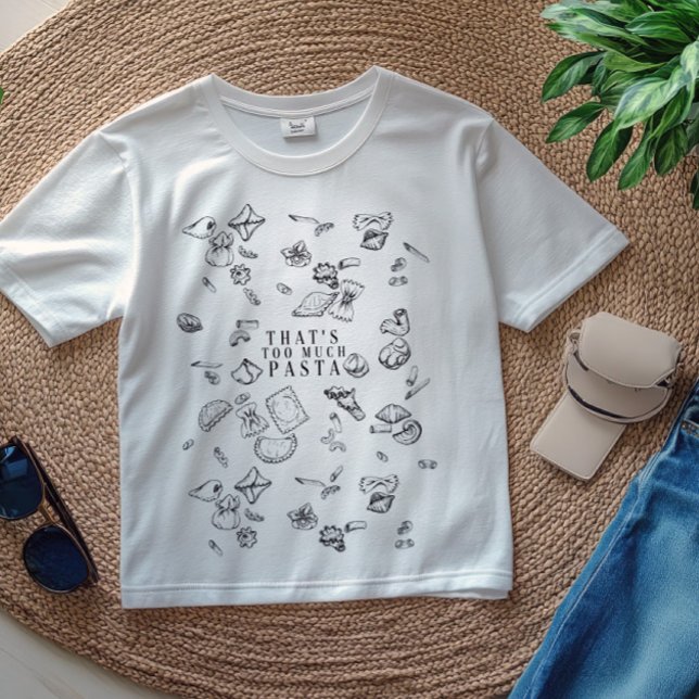 För mycket Pasta | För manar för den italienska li T Shirt (Skapare uppladdad)