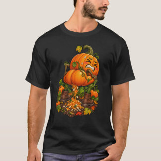 För mycket pumpa-spice Roligt hösttema T Shirt
