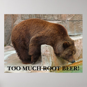 FÖR MYCKET ROT BEER! POSTER