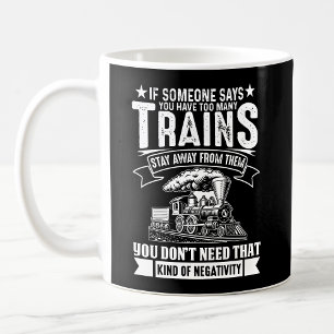 För mycket Tåg, ångmotorjärnvägen Tåg Kaffemugg