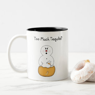För mycket Tequila Snögubbe Mugg