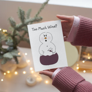 För mycket Vin-julkort Helgkort