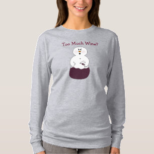 För mycket Vin T-Shirt