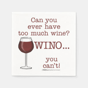 För mycket Vin? WINO Pappersservett