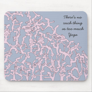 För mycket Yogamousemat, rosa Musmatta