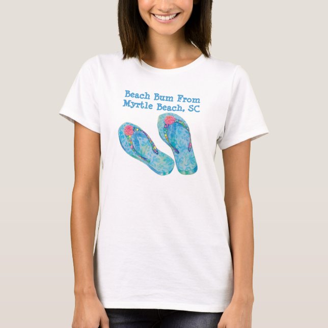 För Myrtle Beach för strand dålig skjorta SC T-shirt (Framsida)
