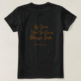 För nåd är ni salig Efesierbrevet 2 Skrift T Shirt